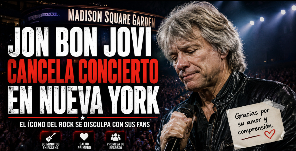 Jon Bon Jovi Suspende Concierto En Nueva York